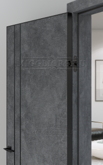 QUADRO 10.26 G чёрный алюминиевый молдинг+чёрная алюминиевая кромка LOFT GRAFITE