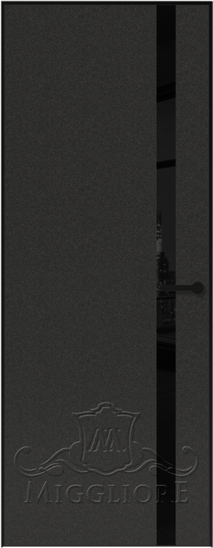 LINEA RETTA MRDA083 V с алюминиевой черной кромкой Черный жемчуг
