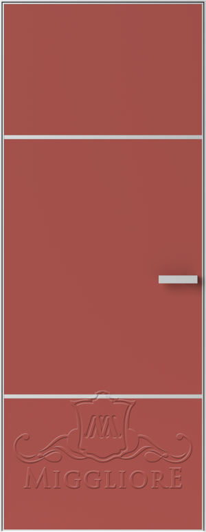 LINEA RETTA MRDA0184 G с алюминиевой кромкой Красная глазурь
