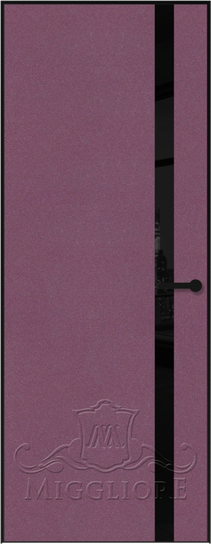 LINEA RETTA MRDA083 V с алюминиевой черной кромкой Пурпурная роза