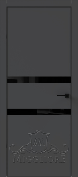 QUADRO 9.08 алюминиевая кромка черная V-лакобель черный GRAFITE NUBUK